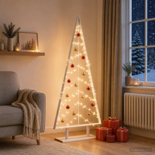 Metaljuletræ KUOPIO 150 cm - hvid