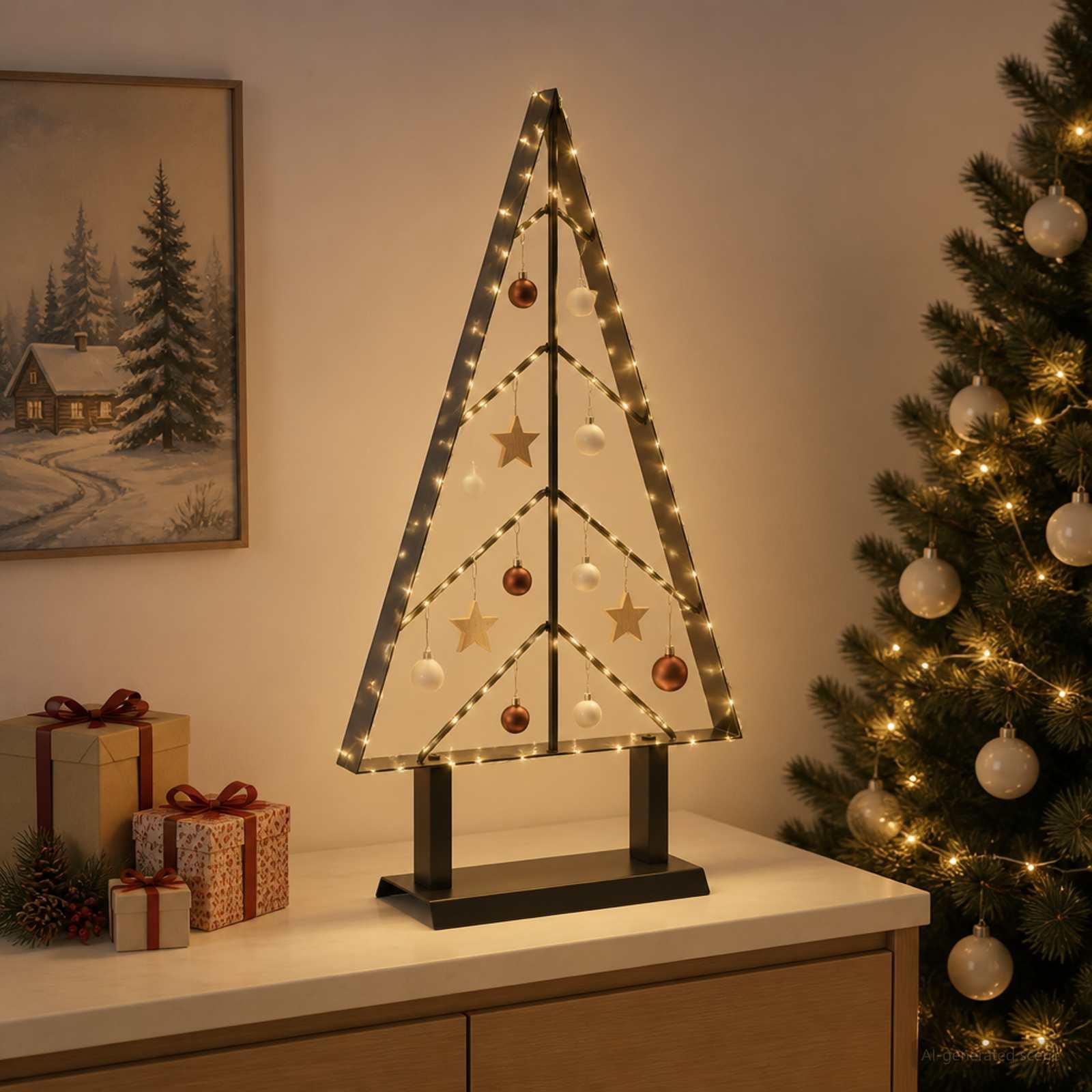 Metaljuletræ KUOPIO 60 cm - sort