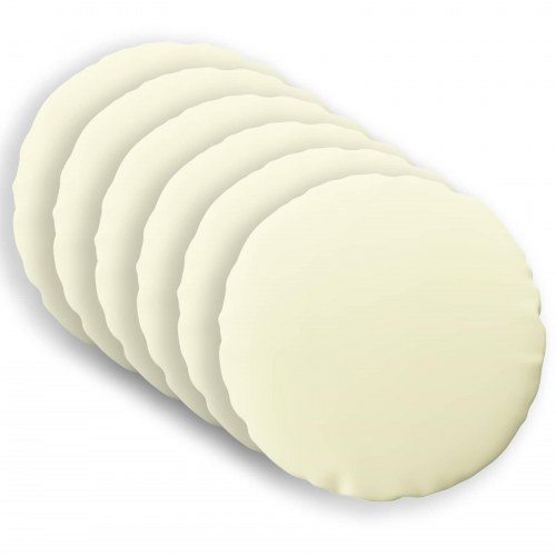 Runde puder 6 stk. - cremefarvet, Ø 60 cm