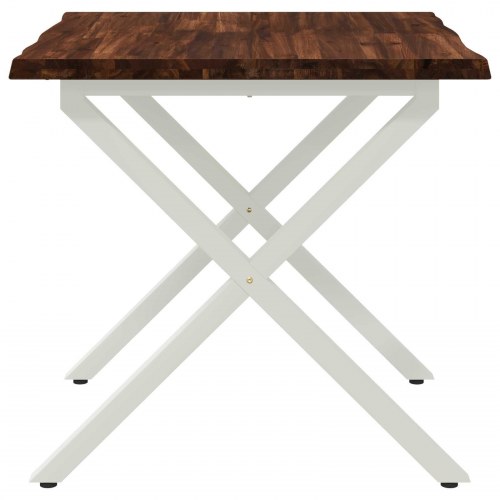 Spisebord med live edge 80 x 80 cm - akacietræ