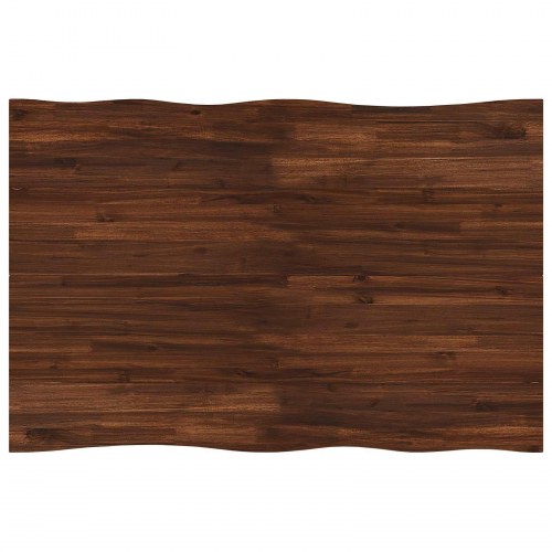 Spisebord med live edge 110 x 55 x 75 cm - akacietræ/hvid