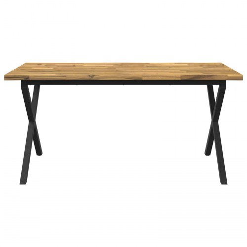Spisebord med live edge i massivt akacietræ - 160 x 80 cm