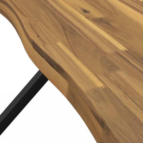 Spisebord med live edge i massivt akacietræ - 160 x 80 cm