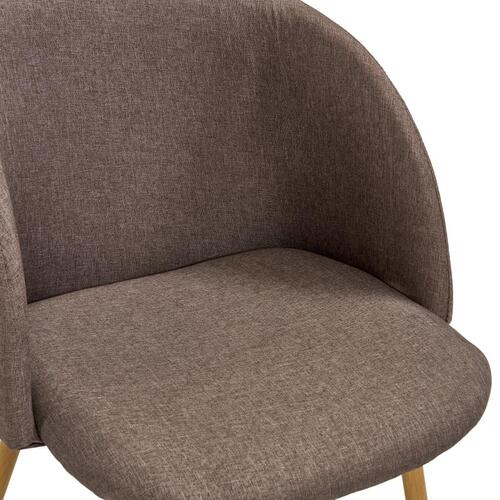 Spisebordsstole 4 stk. stof brun