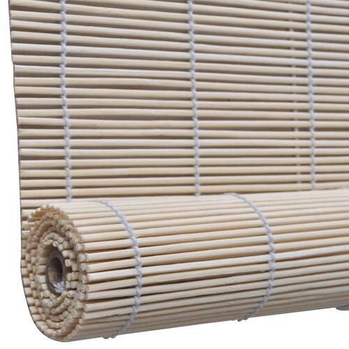 Rullegardiner 2 stk. 120x160 cm naturlig bambus