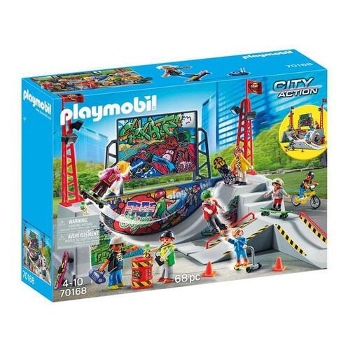 Playset City Action Skate Park Playmobil 70168 (68 stk)