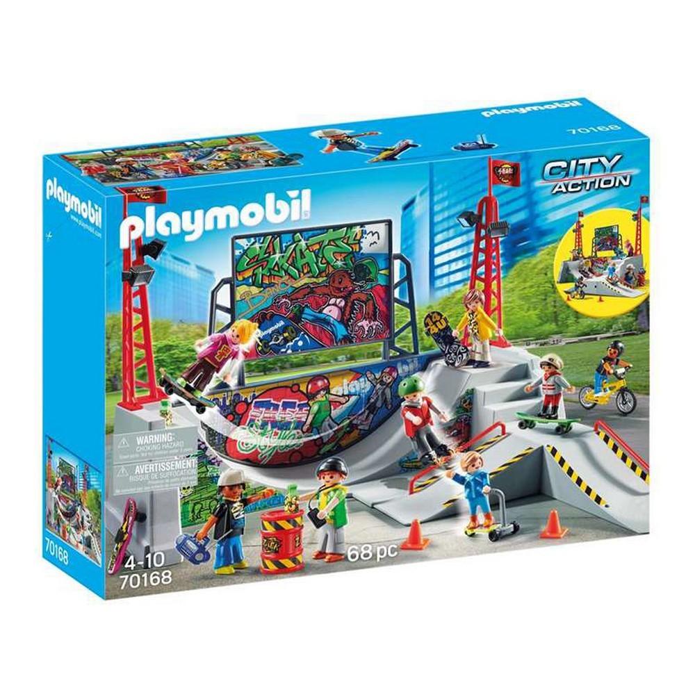 Playset City Action Skate Park Playmobil 70168 (68 stk)