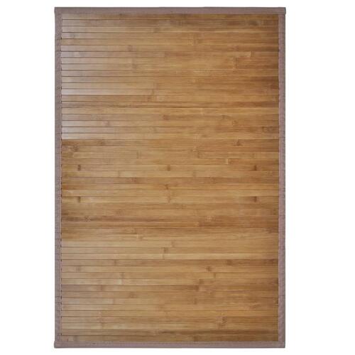 Bademåtter 4 stk. 60 x 90 cm bambus brun