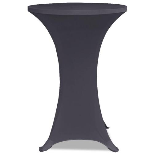 Bordovertræk i stretch 4 stk. 60 cm antracitgrå