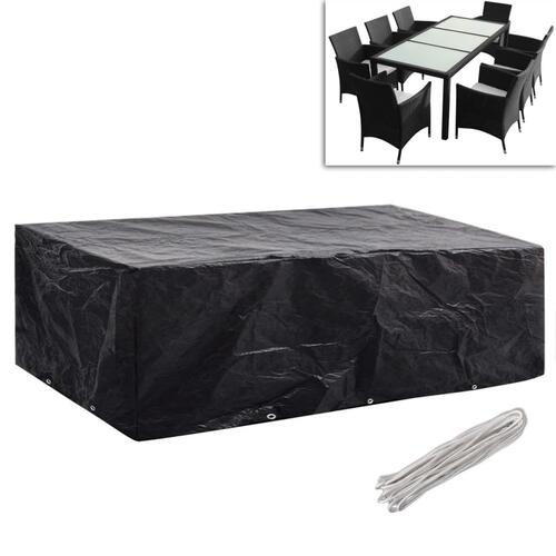 Havemøbelovertræk 2 stk. 8-pers. sæt 10 snørehuller 300x140 cm