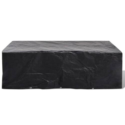 Havemøbelovertræk 2 stk. 8-pers. sæt 10 snørehuller 300x140 cm