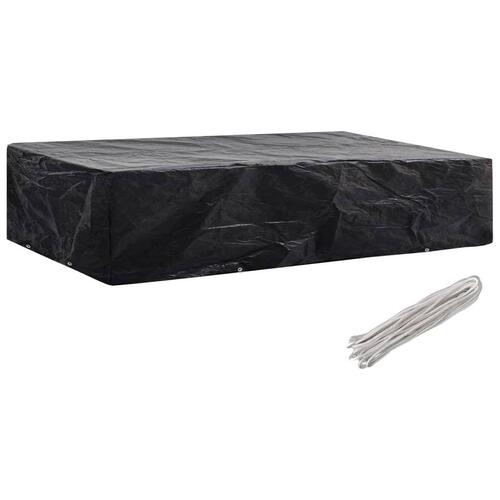Havemøbelovertræk 2 stk. 8 snørehuller 218x77x55 cm