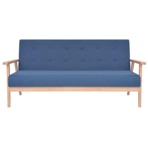Sofasæt i 3 dele stof blå