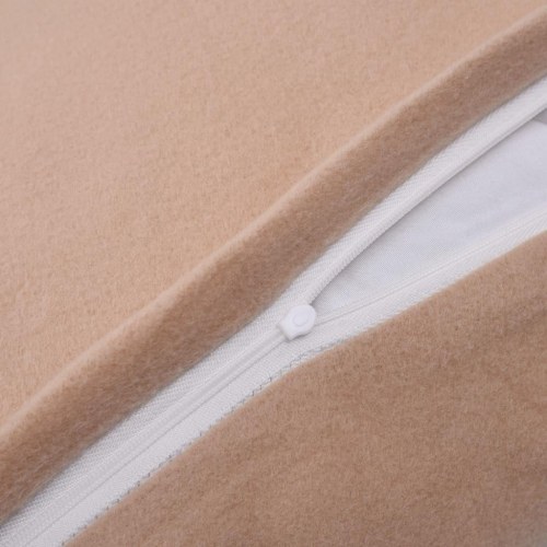 Sengesæt 4 dele 140 x 200/60 x 70 cm fleece beige