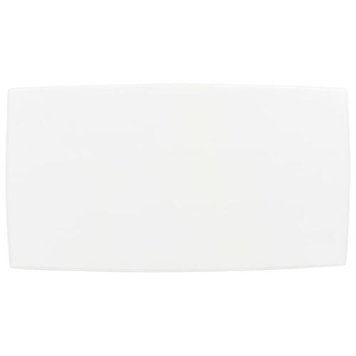 Sofabord 110x60x40 cm massivt fyrretræ hvid