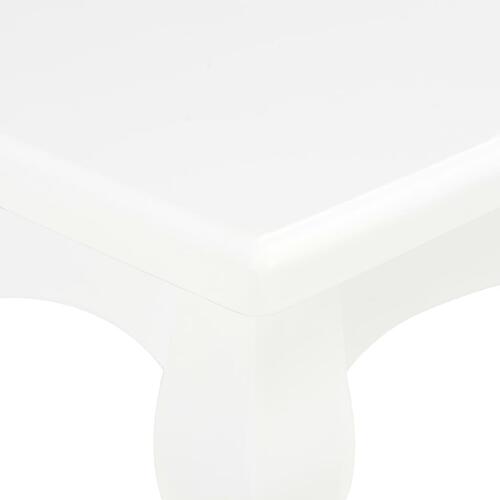 Sofabord 110x60x40 cm massivt fyrretræ hvid