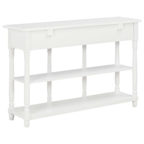 Konsolbord 120 x 30 x 76 cm MDF hvid