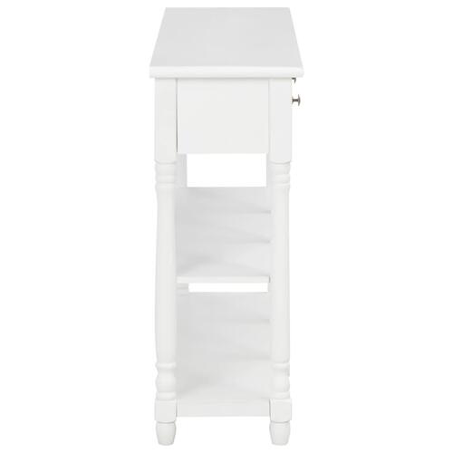 Konsolbord 120 x 30 x 76 cm MDF hvid