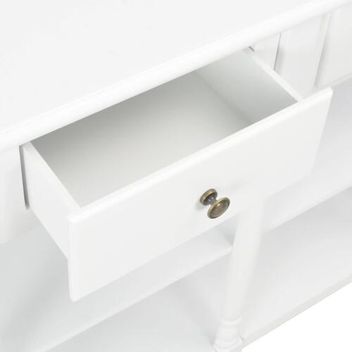 Konsolbord 120 x 30 x 76 cm MDF hvid