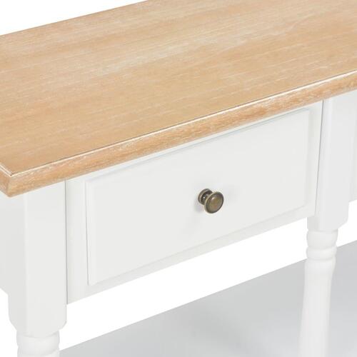 Konsolbord 120 x 30 x 76 cm MDF hvid