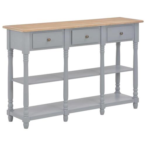 Konsolbord 120 x 30 x 76 cm MDF grå