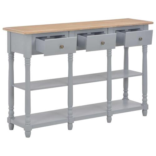 Konsolbord 120 x 30 x 76 cm MDF grå