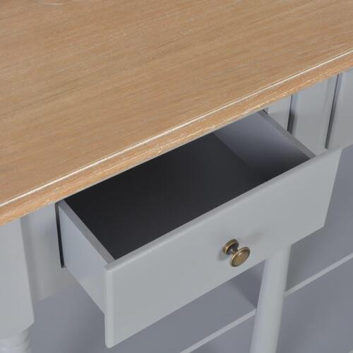 Konsolbord 120 x 30 x 76 cm MDF grå