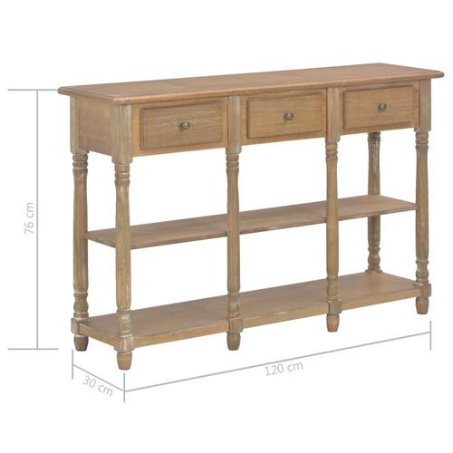 Konsolbord 120 x 30 x 76 cm MDF