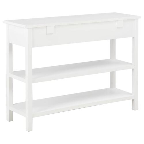 Konsolbord 110x35x80 cm MDF hvid