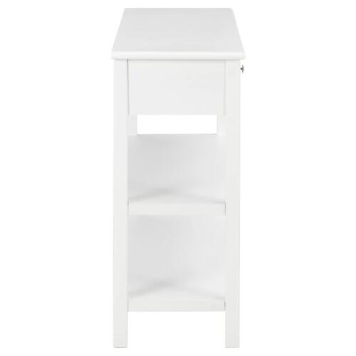 Konsolbord 110x35x80 cm MDF hvid