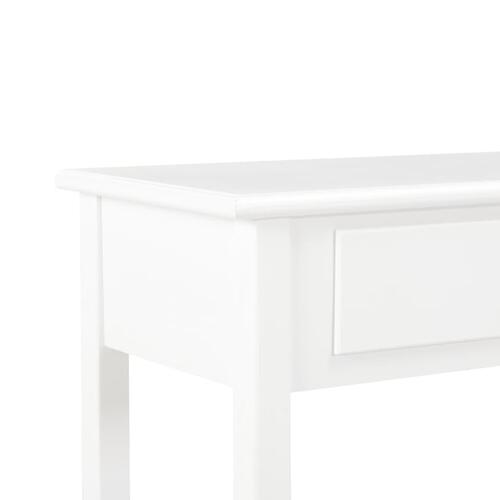 Konsolbord 110x35x80 cm MDF hvid