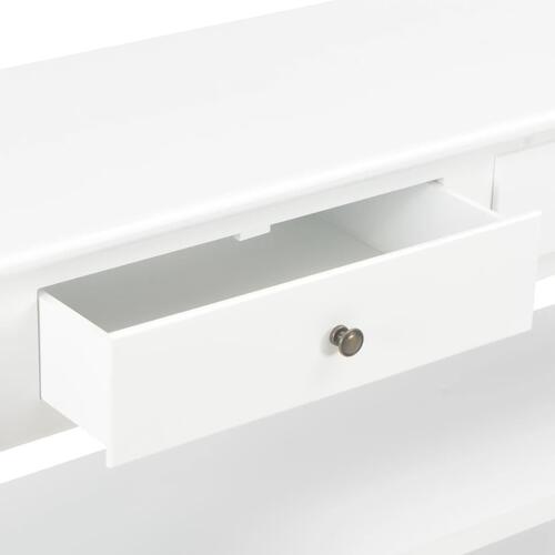 Konsolbord 110x35x80 cm MDF hvid