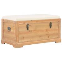 Opbevaringskiste med hynde 80 x 40 x 40 cm MDF