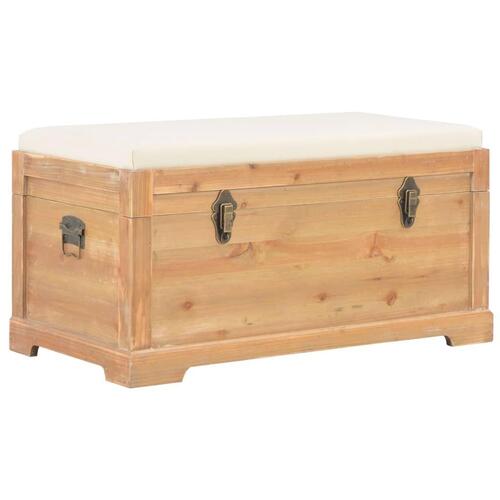 Opbevaringskiste med hynde 80 x 40 x 40 cm MDF