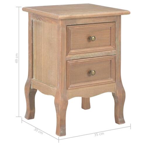 Sengeborde 2 stk. 35x30x49 cm MDF