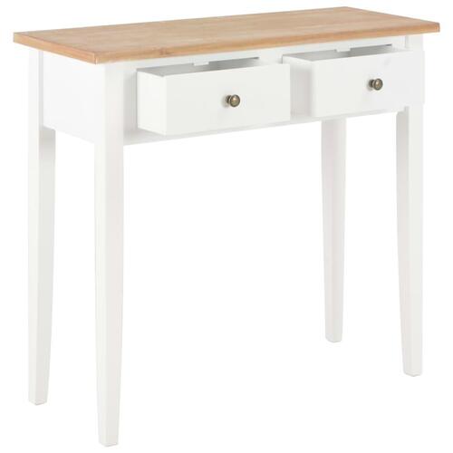 Konsolbord 79 x 30 x 74 cm træ hvid