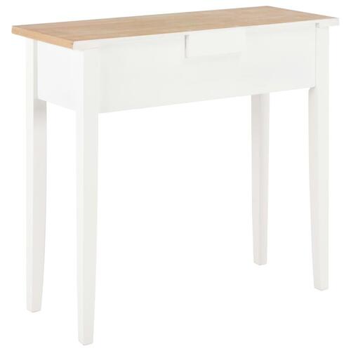 Konsolbord 79 x 30 x 74 cm træ hvid