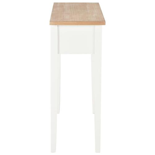 Konsolbord 79 x 30 x 74 cm træ hvid