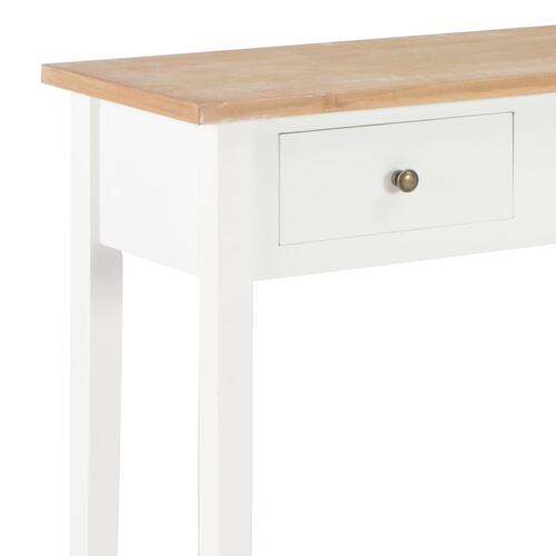Konsolbord 79 x 30 x 74 cm træ hvid