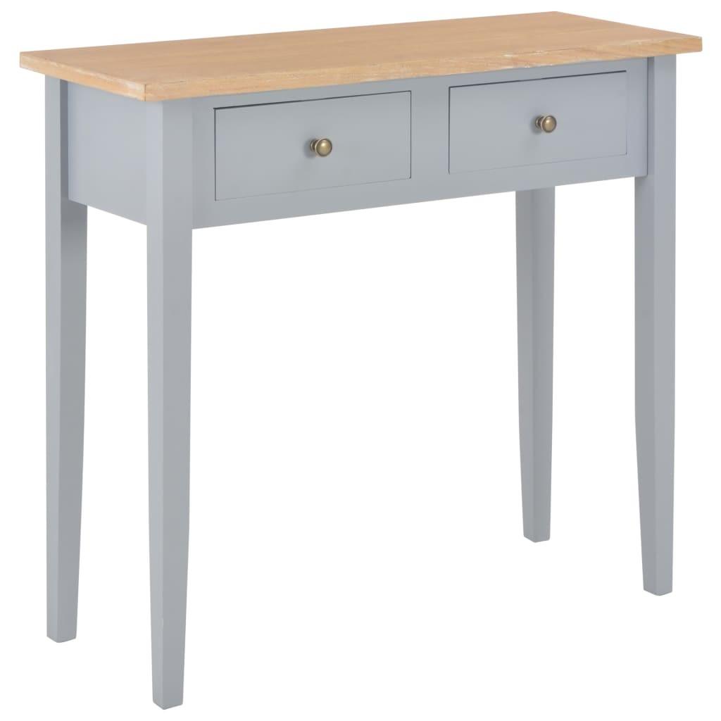 Konsolbord 79 x 30 x 74 cm træ grå
