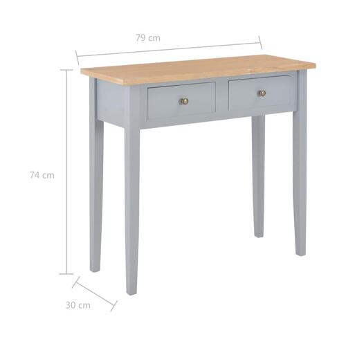 Konsolbord 79 x 30 x 74 cm træ grå