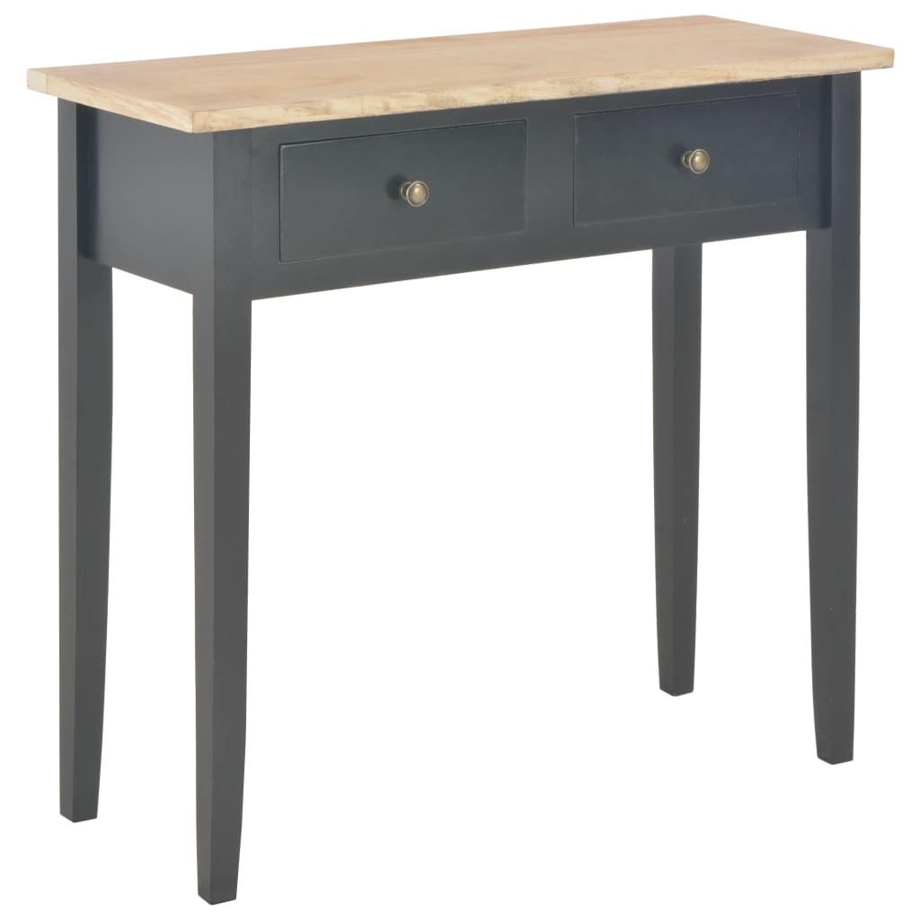 Konsolbord 79 x 30 x 74 cm træ sort
