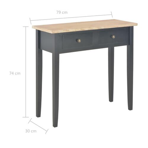 Konsolbord 79 x 30 x 74 cm træ sort