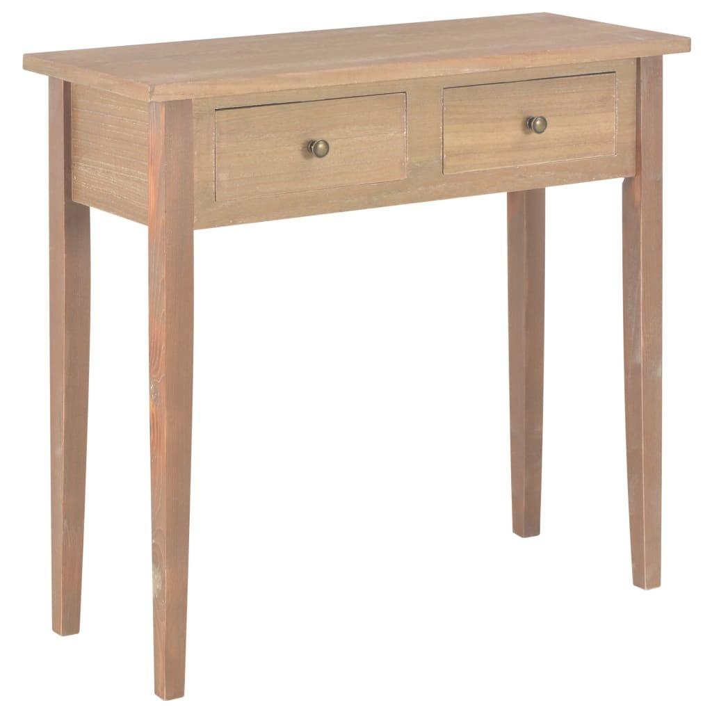 Konsolbord 79 x 30 x 74 cm træ brun