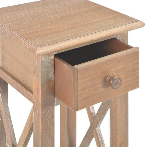 Sidebord 27 x 27 x 65,5 træ brun