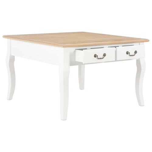 Sofabord 80 x 80 x 50 cm træ hvid