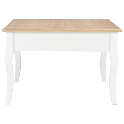 Sofabord 80 x 80 x 50 cm træ hvid