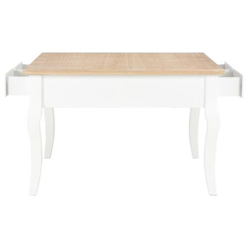 Sofabord 80 x 80 x 50 cm træ hvid