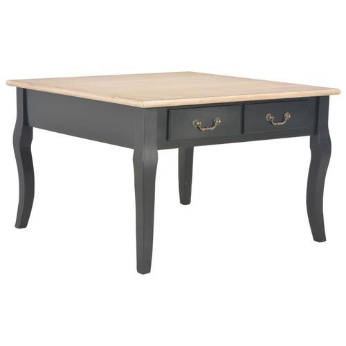 Sofabord 80 x 80 x 50 cm træ sort