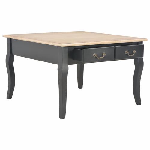 Sofabord 80 x 80 x 50 cm træ sort